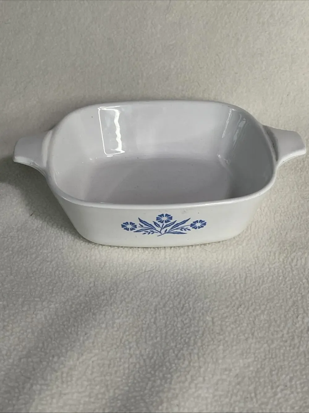 Vintage Corning Ware Casserole Dish P41 Blue Cornflower petite pan no lid